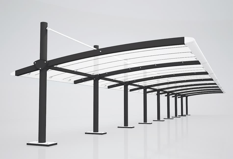 Car Parking Shade Structure by Unique Parking Shade